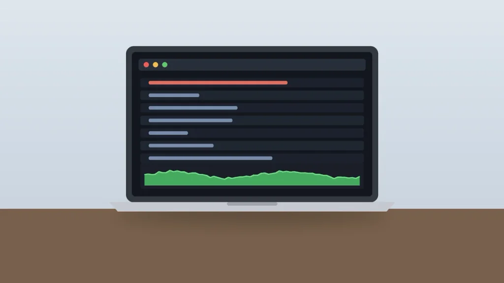 Process list and green memory pressure graph used to find apps slowing a Mac