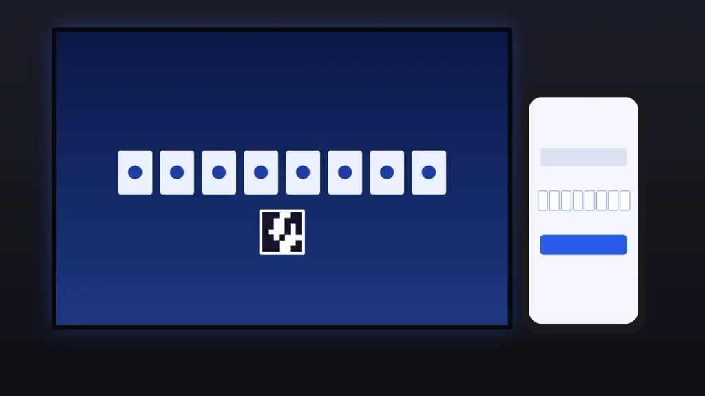 TV screen with the Disney+ 8-digit activation code and QR code next to a phone