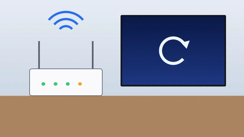Wi-Fi router and TV restarting to fix a Disney+ login code not working