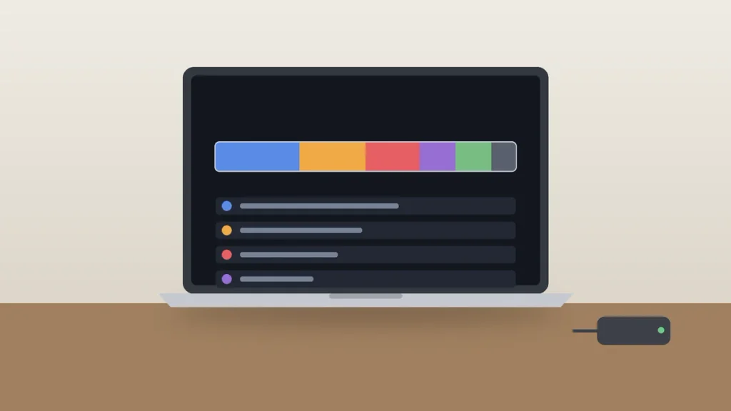 Storage bar by category and an external SSD, a simple way to speed up a slow Mac