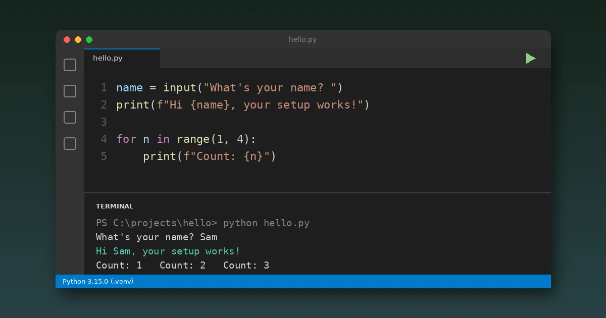 How to Run Python Code in Visual Studio Code