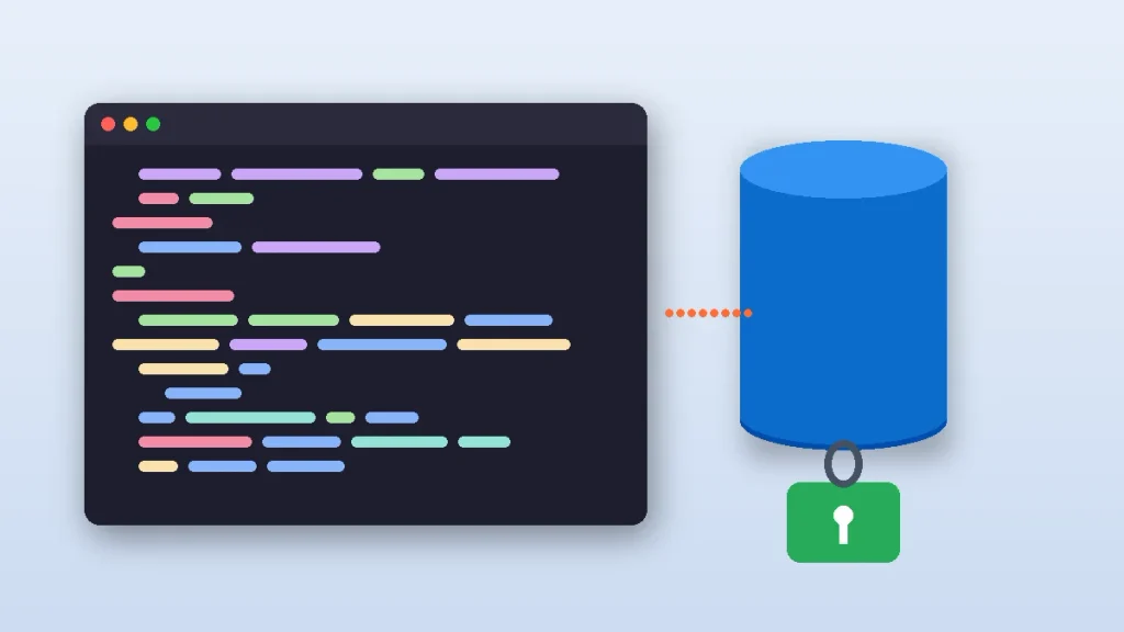 Code window connected to a secured MySQL database used to deploy Laravel on cPanel