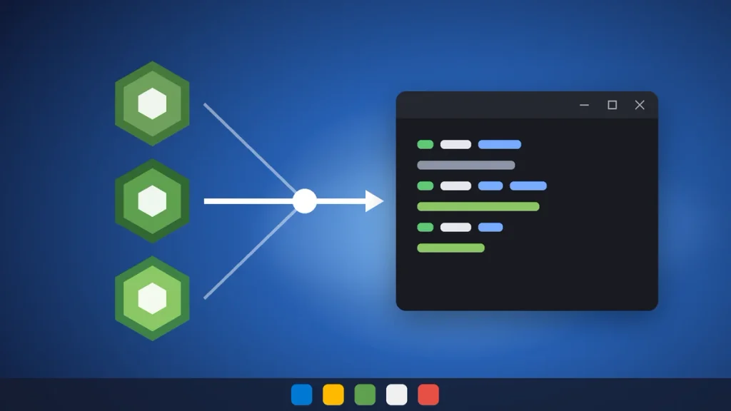 Diagram of nvm-windows switching between three Node.js versions to install Node.js on Windows 11 per project