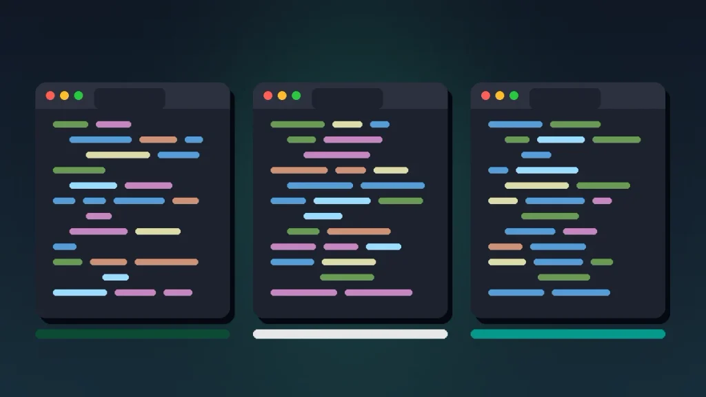 Three side-by-side editor windows representing Django, Flask, and FastAPI Python web frameworks
