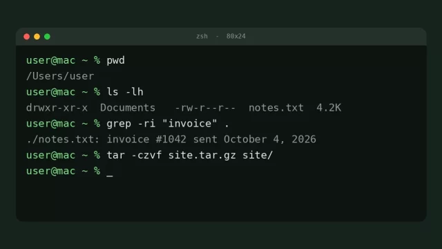 Terminal Commands Cheat Sheet for Mac & Linux